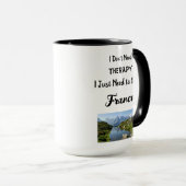 Combo Mok, 15 oz Ik heb geen therapie nodig Mok (Voorkant rechts)