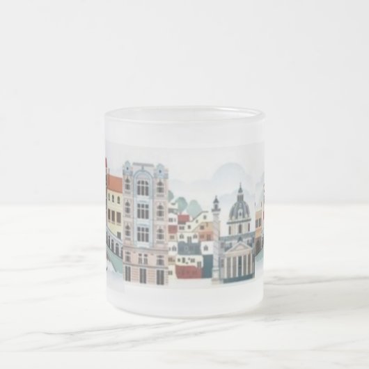 Combo Mok, 15 oz Matglas Koffiemok (Center)