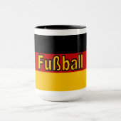 Combo mok 444 ml wit/zwart DUITSLAND VOETBAL (Midden)