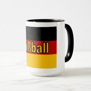 Combo mok 444 ml  wit/zwart  DUITSLAND  VOETBAL