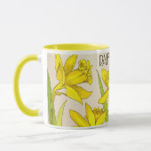 Combo-mok met geel Daffodil-design!  Mok (Links)