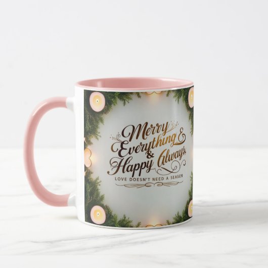 Combo mokset - Kerstgeschenk met kaarslicht Mok (Links)