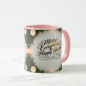Combo mokset - Kerstgeschenk met kaarslicht Mok (Voorkant rechts)