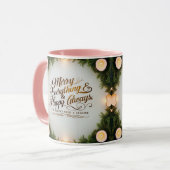 Combo mokset - Kerstgeschenk met kaarslicht Mok (Voorkant links)