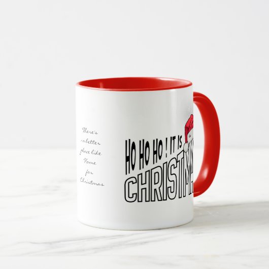 Combo Mug 11oz : It's Christmas (red) Mok (Voorkant rechts)