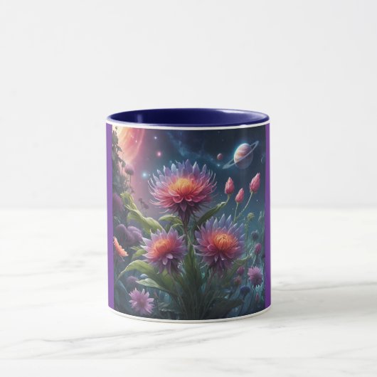 Combo Mug, 11oz (Twilight Flower-6) Mok (Midden)