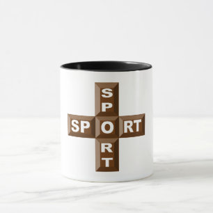 Combo Mug 325 ml zwart CHOCOLAT SPORT Mok