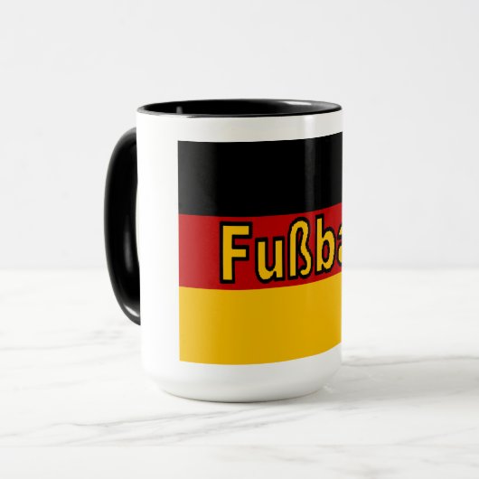 Combo Mug 444 ml wit/zwart DUITSLAND FOOTBALL Mok (Voorkant links)
