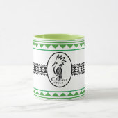 Combo mug Tribal cagou Groene Style Mok (Midden)