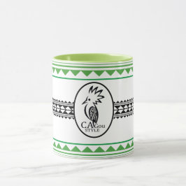 Combo mug Tribal cagou Groene Style Mok