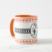 Combo mug Tribal cagou Oranje Style Mok (Voorkant links)