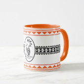 Combo mug Tribal cagou Oranje Style Mok (Voorkant rechts)