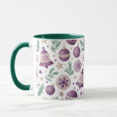 Combo Mug – Whimsical Purple Holiday Design Mok (Links)