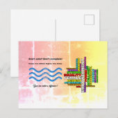 Combo niet stemmen, niet klagen; sterke vrouwen briefkaart (Voorkant / Achterkant)