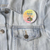 Combo Vote Blue Strong Women Word Cloud Ronde Button 5,7 Cm (In situ)