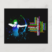 Combo Vrouw Archer; sterke vrouwen; Stemblauw Flyer (Voorkant)