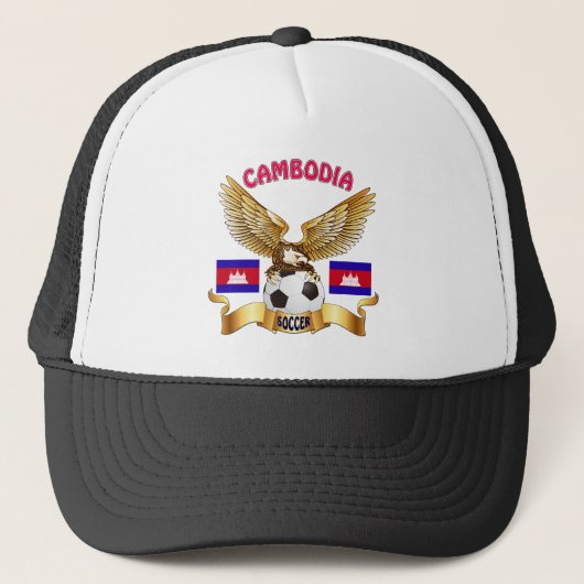 Combodia Football Design Trucker Pet (Voorkant)