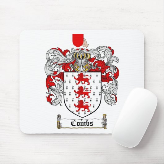 COMBS FAMILY CREST - COMBS COAT OF ARMS MUISMAT (Met muis)