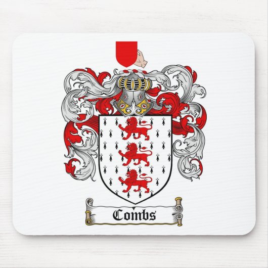 COMBS FAMILY CREST - COMBS COAT OF ARMS MUISMAT (Voorkant)