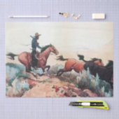 “Come A-Runnin” Westerse kunst van Maynard Dixon Tissuepapier (Craft)