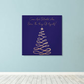 Come And Behold Him | Christmas Canvas Print (Insitu (Houten vloer))