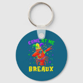Come At Me Breaux Crawfish Beads Funny Mardi Gras  Sleutelhanger (Voorkant)