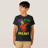 Come At Me Breaux Crawfish Beads Funny Mardi Gras  T-shirt (Voorkant volledig)