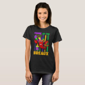 Come At Me Breaux Crawfish US Flag Mardi Gras Carn T-shirt (Voorkant volledig)