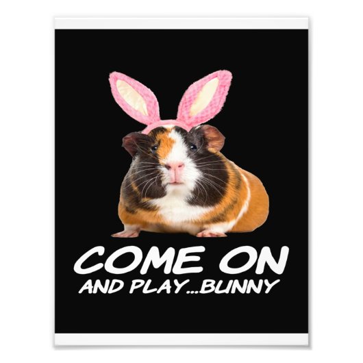 Come On And Play Bunny Foto Afdruk (Voorkant)