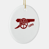 Come On You Gunners COYG Keramisch Ornament (Rechts)
