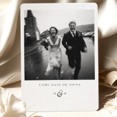 "COME RAIN OR SHINE" Foto Dank je wel kaart