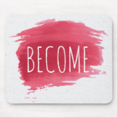 COME-tekst op rode verf Muismat (Voorkant)