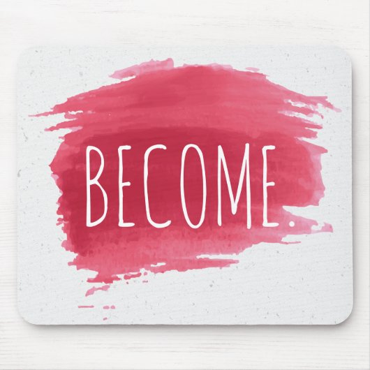 COME-tekst op rode verf Muismat (Voorkant)