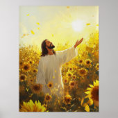 Come to His Light _ Sunflower Poster Bible Verse  (Voorkant)