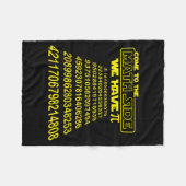 Come To The Math Side We Have Symbol Funny E Day S Fleece Deken (Voorkant (Horizontaal))