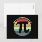 Come to the Nerd Side We Have Pi Briefkaart (Voorkant / Achterkant)