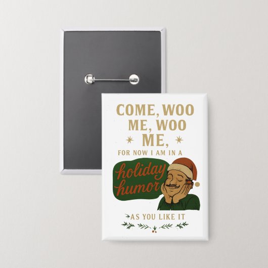 Come, woo me button (Voorkant / Achterkant)