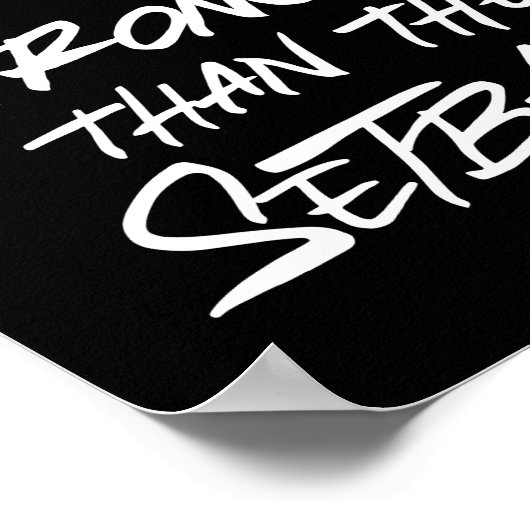 Comeback is altijd sterker dan de tegenslag poster (Hoek)