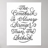 Comeback is altijd sterker dan de terugslag poster (Voorkant)