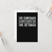 Comeback is altijd sterker kaart (Voorkant / Achterkant in situ)