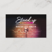Comediaan opstaan visitekaartje (Voorkant)