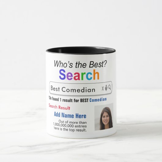 Comedian - Grappig Beste Custom Search Gift Mok (Midden)
