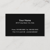 Comedian Just Kidding Visitekaartje (Achterkant)