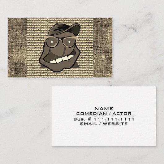 Comedian stand-up comic entertainment industrie visitekaartje (Voorkant / Achterkant)