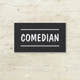 Comedian Stand Up Custom QR Visitekaartje