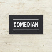 Comedian Stand Up Custom QR Visitekaartje