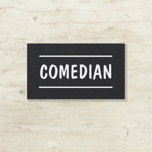 Comedian Stand Up Custom QR Visitekaartje