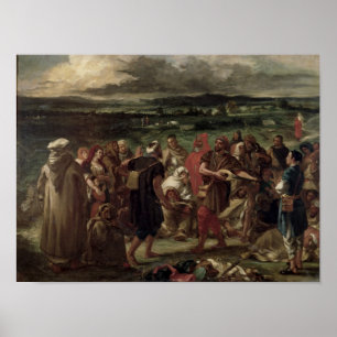 Comedianen of Arabische buffers, 1848 Poster