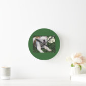 COMEDIC BULLDOG AWAKENS WALL CLOCK RONDE KLOK (Huis)