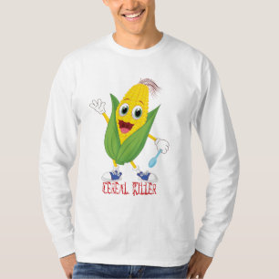 Comedic Character Spoon: Funny Cereal Attack T-shi T-shirt